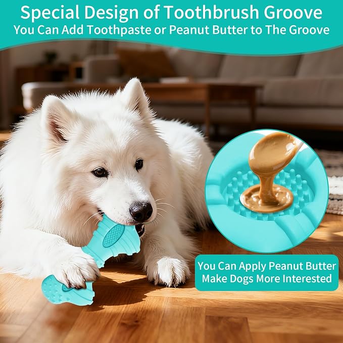 Natural Rubber Dog Chew Toys 4Pack, Tough Dog Toys - Image 5