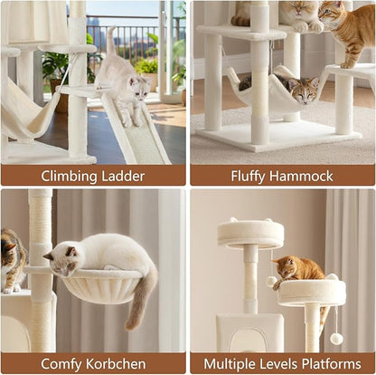 DUMOS Tall Cat Tree 75 Inch, Large Multi-Level Cat Tree Tower - Image 5