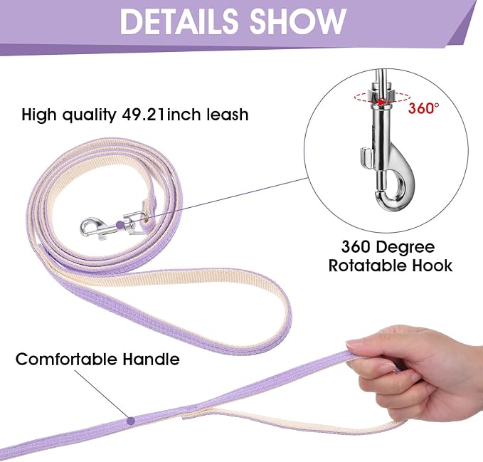 TIESOME Cat Harness and Leash Set, Adjustable Gradient Kitten Harness Escape - Image 3