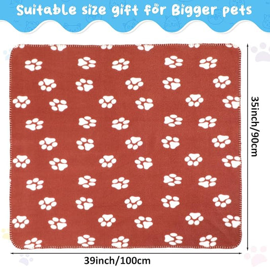 Eccliy 20 Pcs Puppy Blanket Pet Soft Fleece Dog Blankets Warm Felt Throw Sleep - Image 2