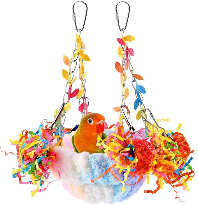 KATUMO Budgies Nest, Conure Snuggle Bed Bird Swing Bed Parrotlet Breeding Nest by KATUMO