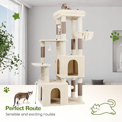 Globlazer Cat Tower for Indoor Cats, Heavy Duty Cat Trees for Large Cats Adult - Image 6