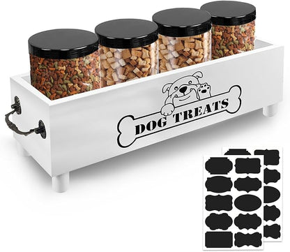 Large Dog Treats Container, Dog Cookie Jar by Hlimior