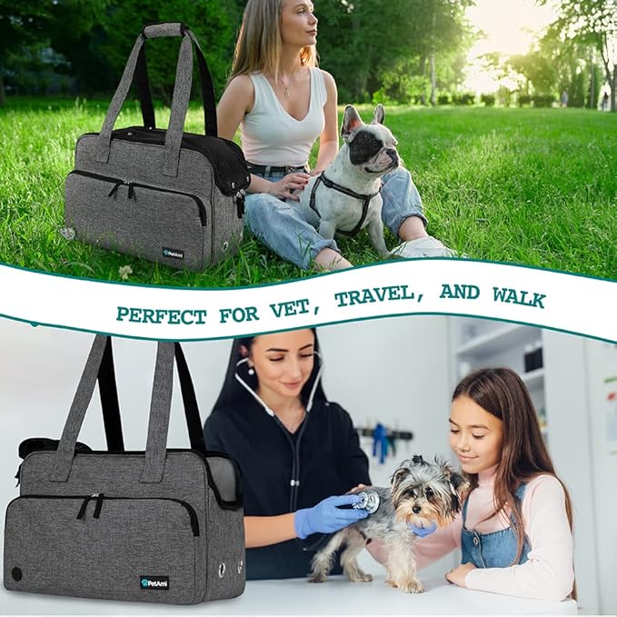PetAmi Small Dog Purse Carrier, Soft-Sided Pet Carrier Bag - Image 6