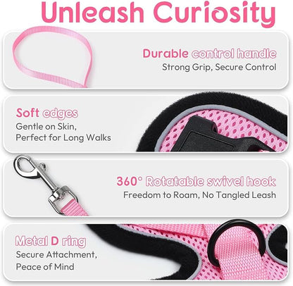 Dooradar Cat Harness and Leash Set, Escape Proof Safe Adjustable Kitten Vest - Image 7