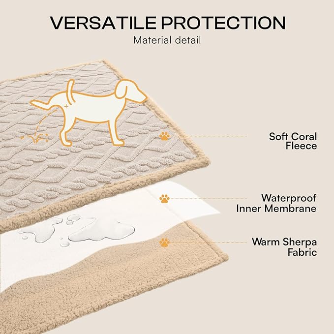 Luciphia Waterproof Pet Blanket, Liquid Pee Proof Dog Blankets - Image 3