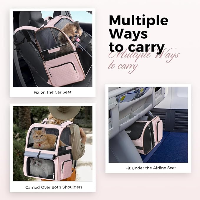 Lekebobor Double Cat Backpack Carrier - Image 5