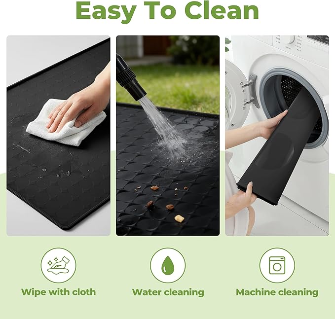 Extra Large 34x22 Inch Silicone Pet Food Mat - Image 6