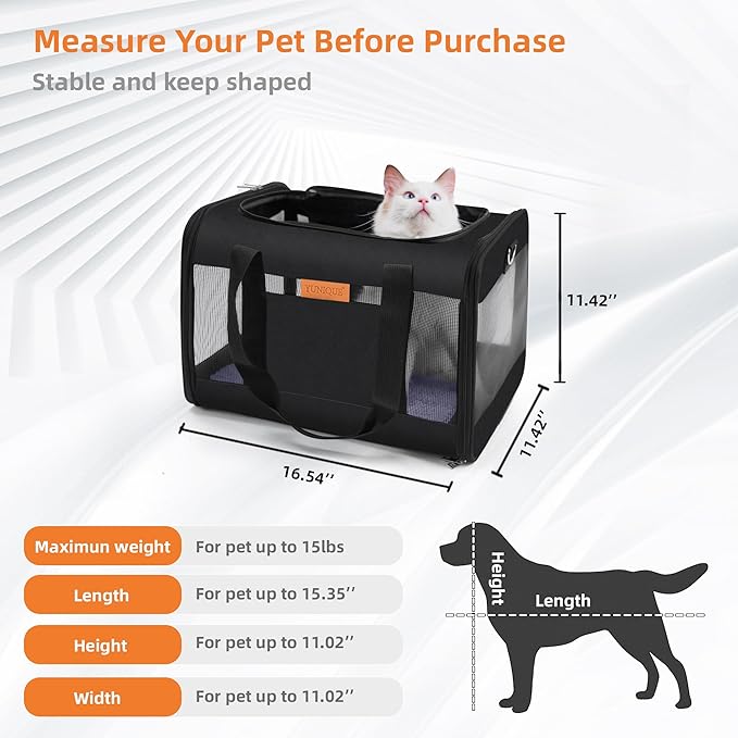 YUNIQUE Soft-Sided Cat & Dog Carrier - Image 4