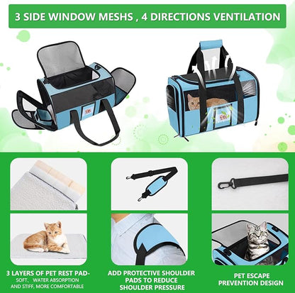 Extra Large Pet Carrier 20 lbs+, Soft Sided Cat Carriers - Image 4