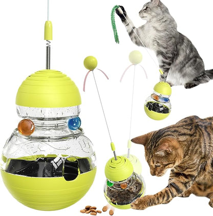 Cat Toy for Indoor Cats Wobble Treat Dispenser Ball Kitten Food Dispenser & by TLKNGMakingUSAPetsHappy