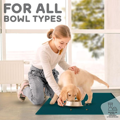 Dog Food Mat - Raised Edges Dogs Mat - Image 7