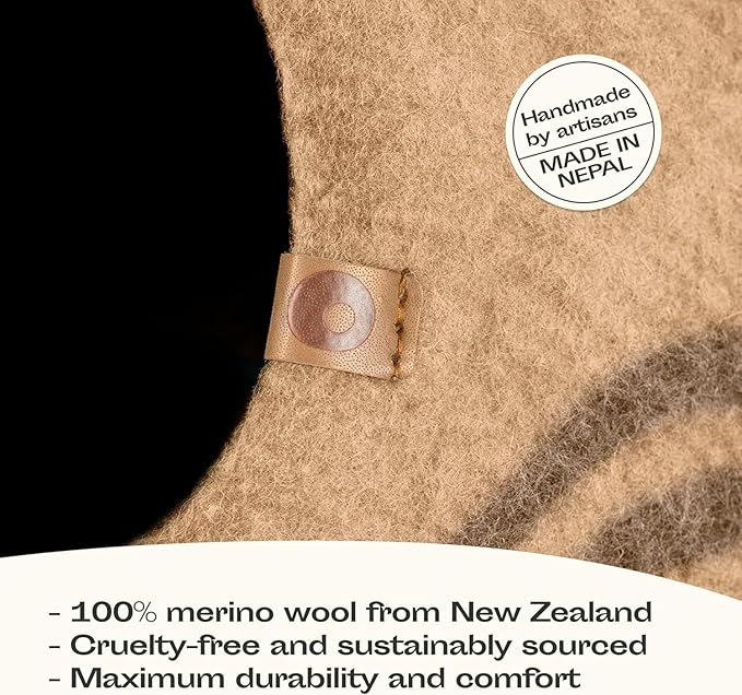 MEOWFIA Cat Cave – Premium Felt Cat Bed - Image 3
