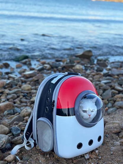 Front Expandable Cat Backpack Carrier, Fit up to 20 lbs, Space Capsule - Image 6