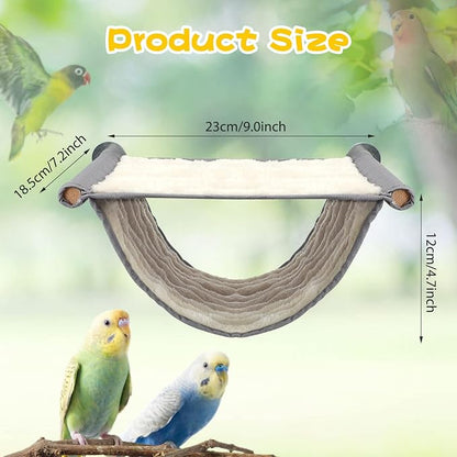 BWOGUE Winter Warm Bird Nest Bed Hanging Hammock Snuggle Hut Parrot House Tent - Image 2