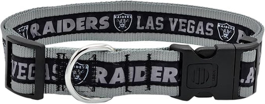Pets First NFL Raiders Licensed PET COLLAR, Extra Large by PETSFIRST