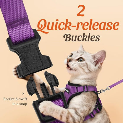 Dooradar Cat Harness and Leash Set, Escape Proof Safe Adjustable Kitten Vest - Image 4
