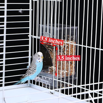 Kenond No Mess Bird Feeder Water Dispenser Set, Automatic Parrot Feeder Cage - Image 6