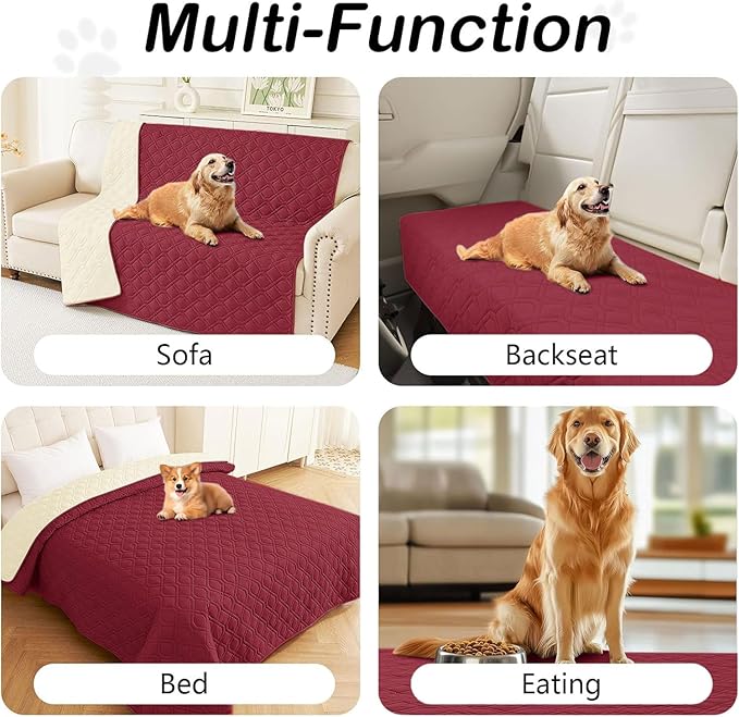 hyha Waterproof Dog Bed Blanket, Soft Pet Blankets, Waterproof Couch Cover - Image 6