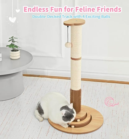 Made4Pets Cat Scratching Post Premium Sisal Cat Scratcher Kitten Toys - Image 9