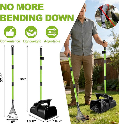 Pooper Scooper Swivel Bin & Rake - Image 3
