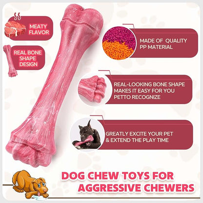 Dog Toys for Aggressive Chewers, Indestructible Dog Bones for Aggressive Chewers - Image 4