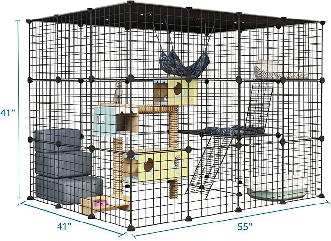 Oneluck 41 Inch Catio Outdoor Cat Enclosure - Image 7