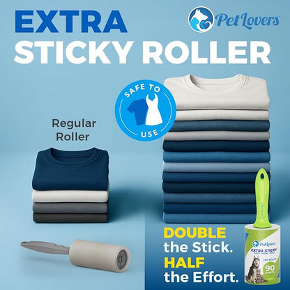 PetLovers Extra Sticky Lint Roller Mega Value Set 450 Sheets - Image 3