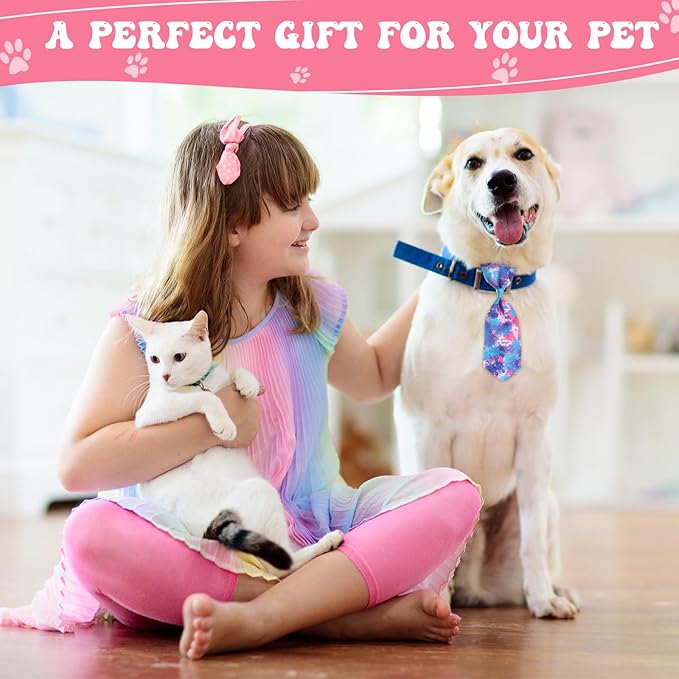 Reginary 100 Pieces Dog Bow Tie Collar Set Include 40 Dog Neckties, and 30 - Image 6