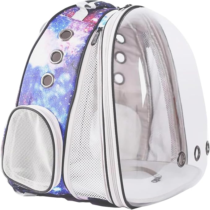 Front Expandable Cat Backpack Carrier, Fit up to 20 lbs, Printed Artwork by halinfer