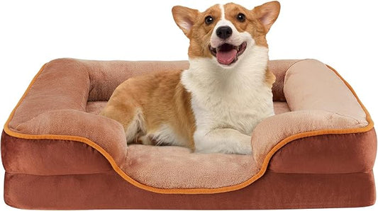 Sweetcrispy Orthopedic Dog Bed, Large Memory Foam Puppy Cat Bed by Sweetcrispy