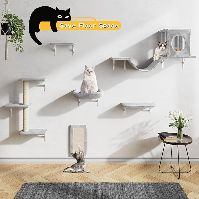 NUNU LAB Cat Wall Shelves, Indoor Cat Furniture - Image 4