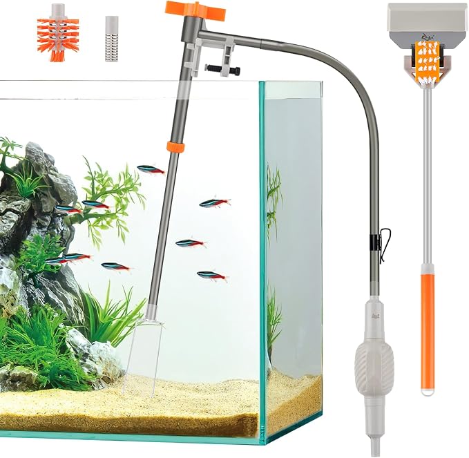 AQQA Aquarium Siphon Vacuum Cleaner Kit by AQQA