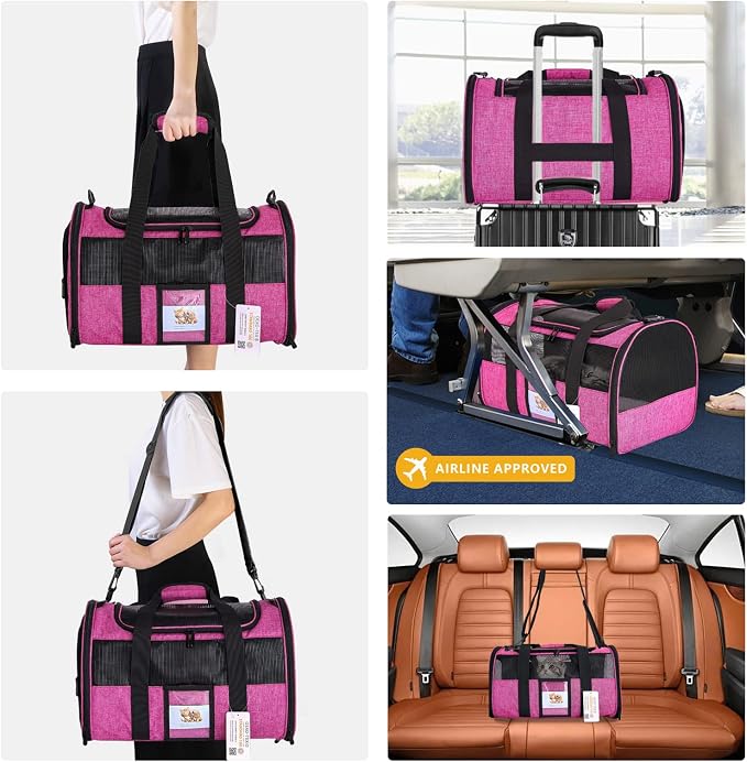 Airline Approved Cat Carrier, Soft-Sided Pet Travel Carrier - Image 6