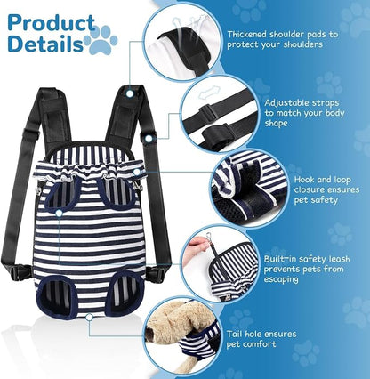 YUDODO Pet Dog Carrier Backpack Adjustable Dog Front Carrier, Legs Out Easy-Fit - Image 3