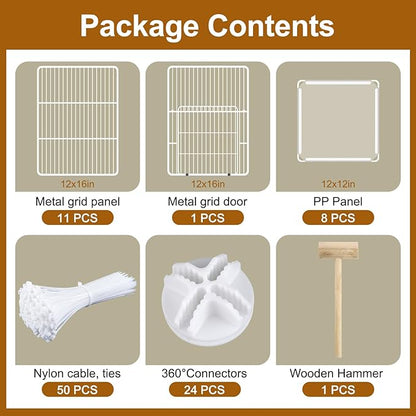 20 Panels Small Animal Playpen, Pet Playpen, C&C Cage - Image 7