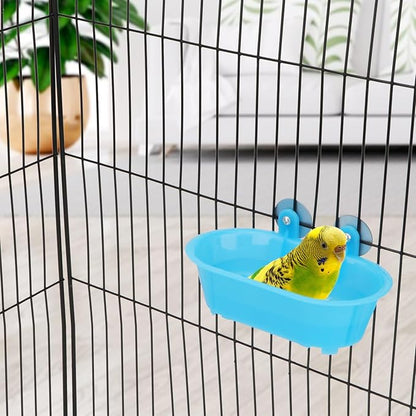 Hypeety Bird Bath with Mirror Portable Bird Bath Bird Bathroom - Image 6