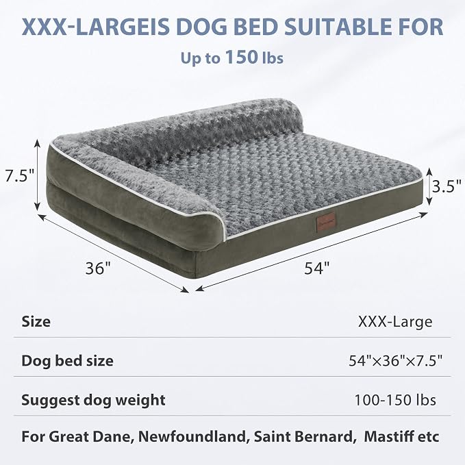 BFPETHOME Orthopedic Dog Beds for Large Dogs-Waterproof Sofa Dog Bed - Image 4