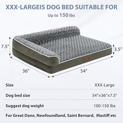 BFPETHOME Orthopedic Dog Beds for Large Dogs-Waterproof Sofa Dog Bed - Image 4