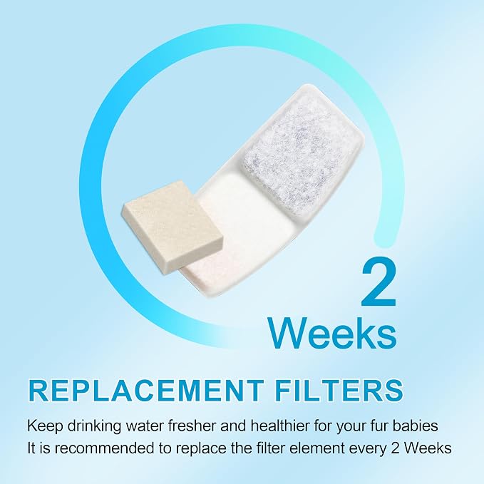 Cat Water Fountain Filters, 8 Pack Replacement Filters - Image 4