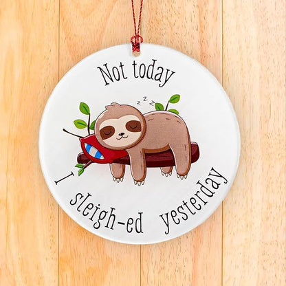 Sloth Gifts for Women, Sloth Ornament, Christmas Ornament 2025 Funny Lazy - Image 5