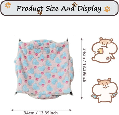 Cat Hammock for Cage, Soft Warm Hanging Bed for Kitten, Guinea Pig, Chinchilla - Image 3