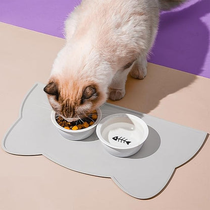 Cat Food Mat, Silicone Pet Feeding Mat - Image 2
