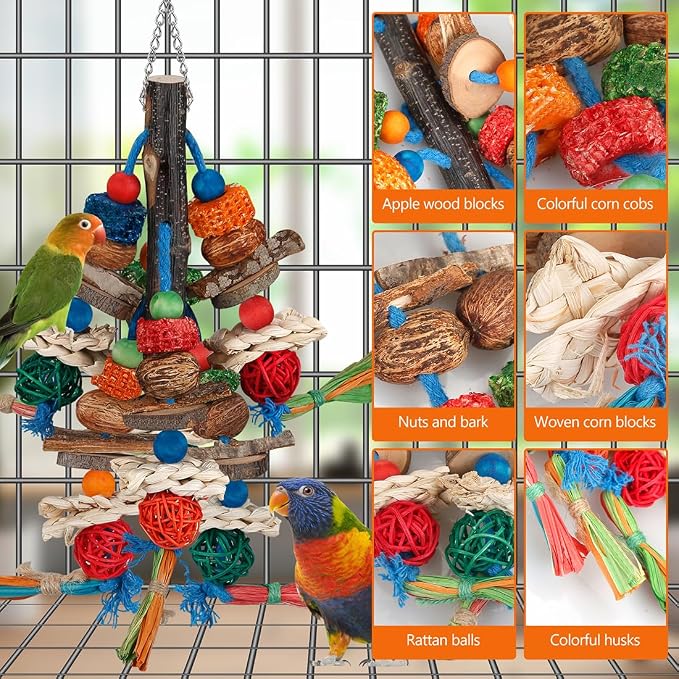 Bird Toys, Parrot Toys Exciting Chewing Fun - Image 2