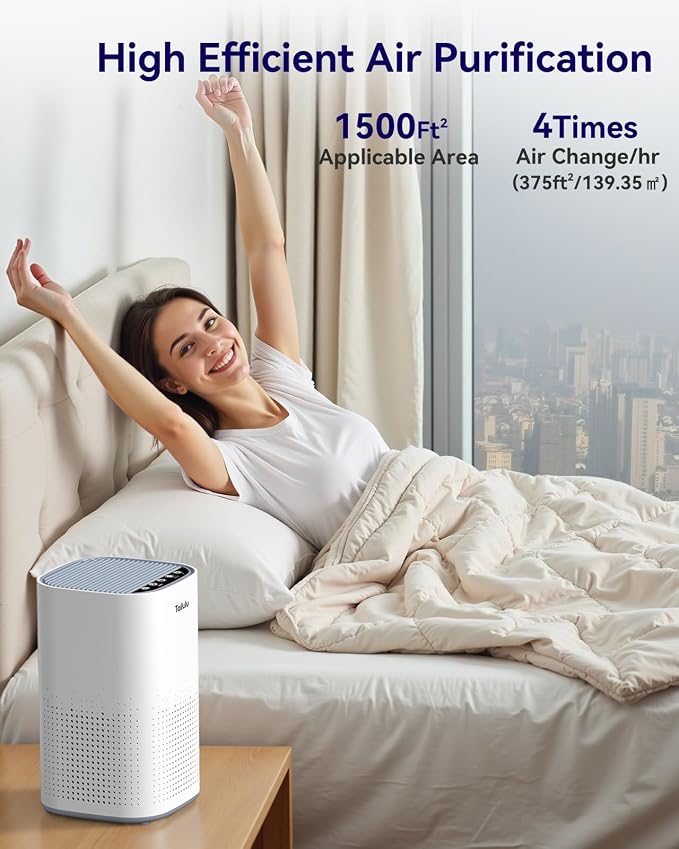 Air Purifiers for Home Large Room up to 1500ft², Tailulu H13 True HEPA Air - Image 5