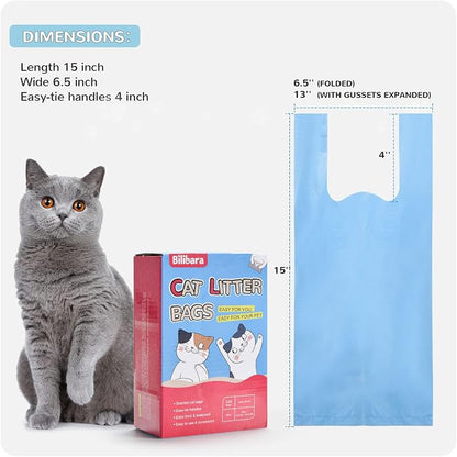 Cat Litter Bags, Ultra Thick, Leak-Proof, Disposable, 15 Liters Capacity - Image 6