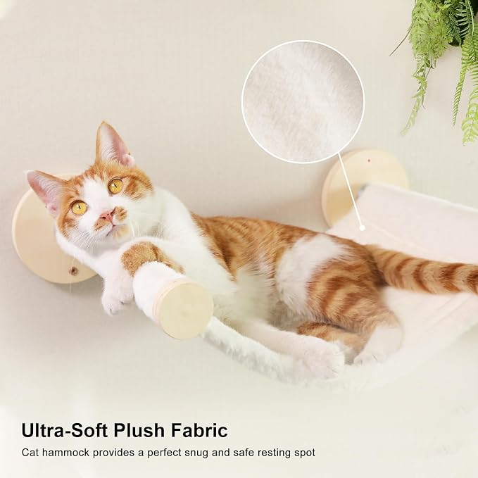FUKUMARU Cat Wall Shelves, 5-Piece Stable Wooden Wall-Mounted Furniture Set - Image 7