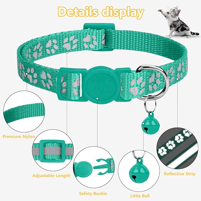 Taglory Reflective Cat Collar Breakaway - Image 5