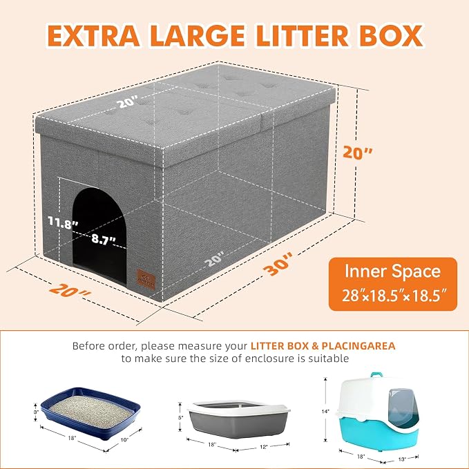 Cat Litter Box Enclosure Furniture - Image 2