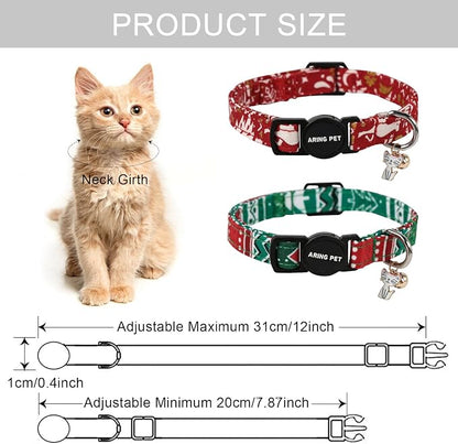 ARING PET 2 Pack Christmas Cat Collars-Cute Cat Collar Breakaway - Image 6